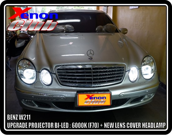LENS COVER HEADLAMP BENZ W211 FACELIFT