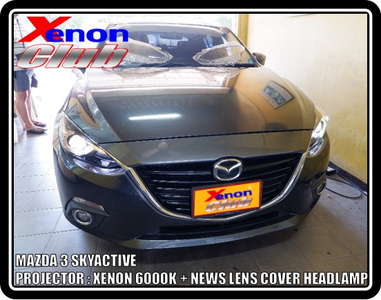 LENS COVER HEADLAMP MAZDA3 14-16