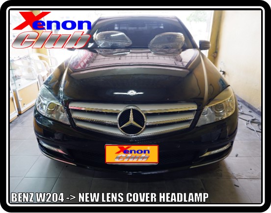 LENS COVER HEADLAMP BENZ W204