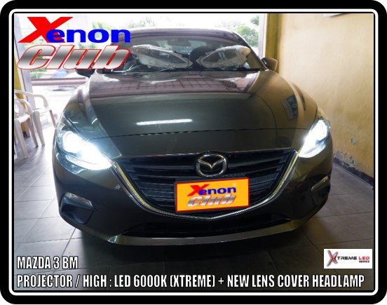 LENS COVER HEADLAMP MAZDA3 14-16