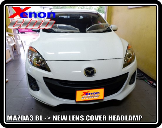 LENS COVER HEADLAMP MAZDA3 10-13