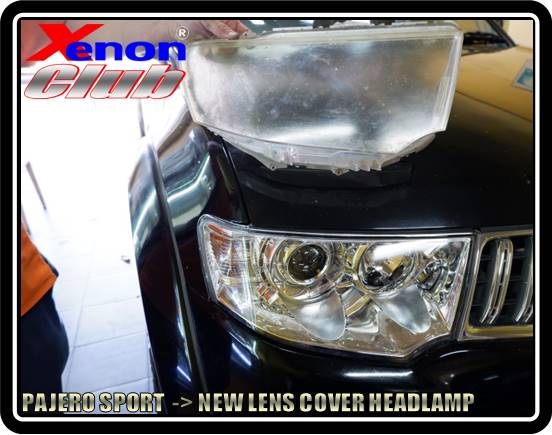 LENS COVER HEADLAMP PAJERO SPORT