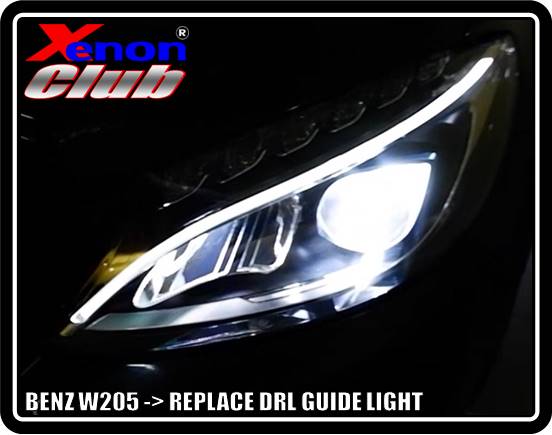 แก้ไขเดย์ไลท์เหลือง BENZ W205