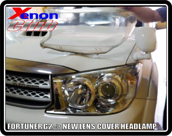 LENS COVER HEADLAMP FORTUNER G2