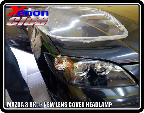 LENS COVER HEADLAMP MAZDA3 05-09