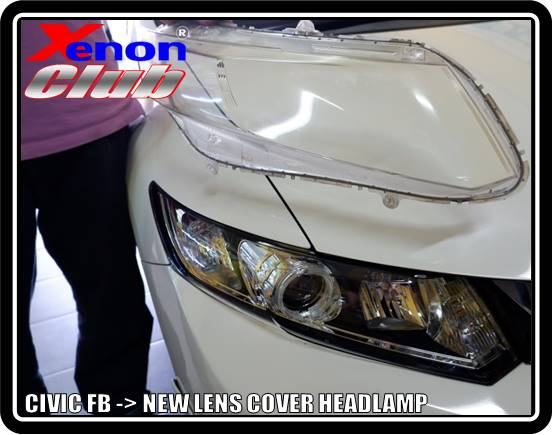 LENS COVER HEADLAMP CIVIC FB