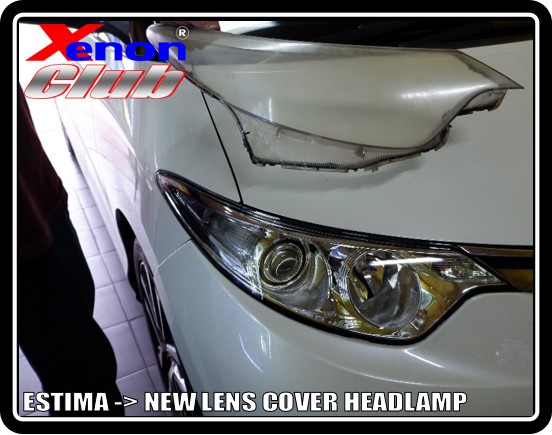 LENS COVER HEADLAMP ESTIMA