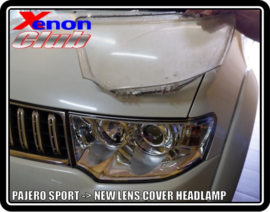 LENS COVER HEADLAMP PAJERO SPORT