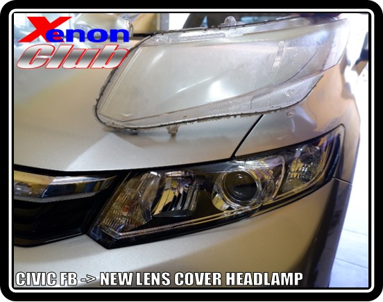 LENS COVER HEADLAMP CIVIC FB