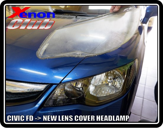 LENS COVER HEADLAMP CIVIC FD