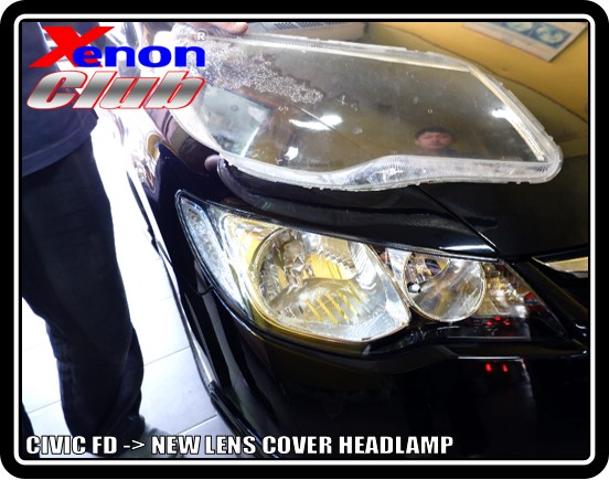 LENS COVER HEADLAMP CIVIC FD