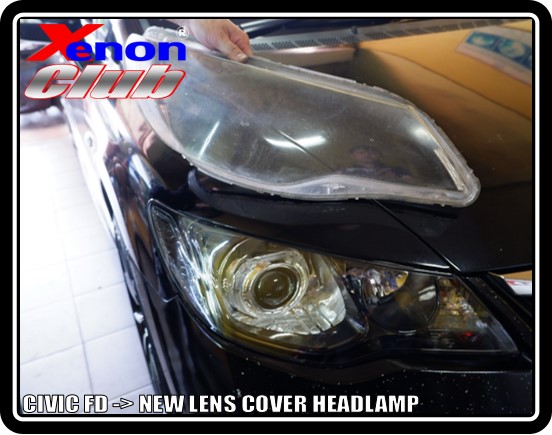 LENS COVER HEADLAMP CIVIC FD