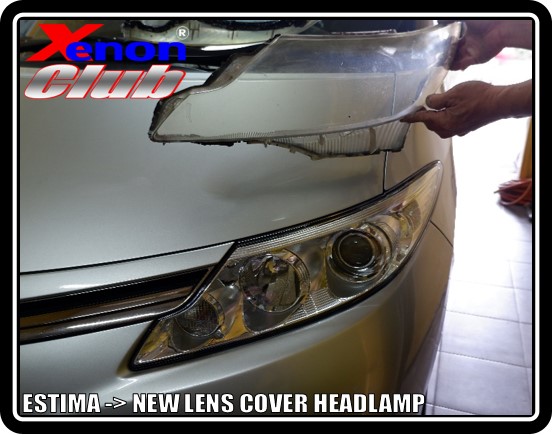 LENS COVER HEADLAMP ESTIMA