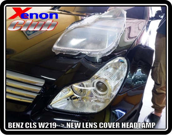 LENS COVER HEADLAMP BENZ CLS W219