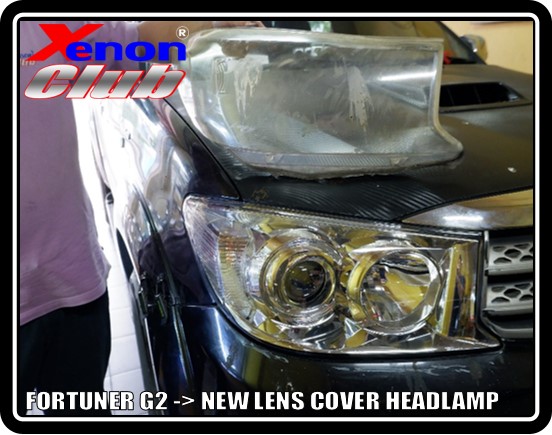 LENS COVER HEADLAMP FORTUNER G2