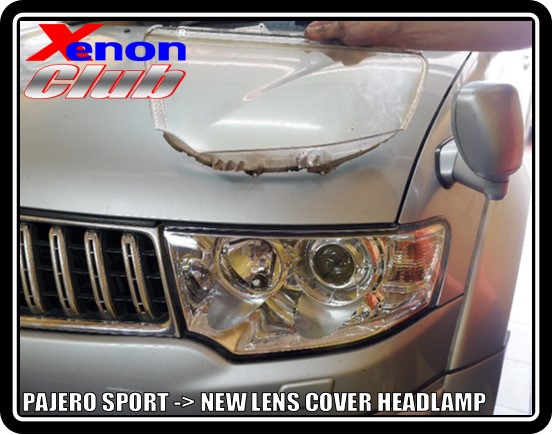 LENS COVER HEADLAMP PAJERO SPORT