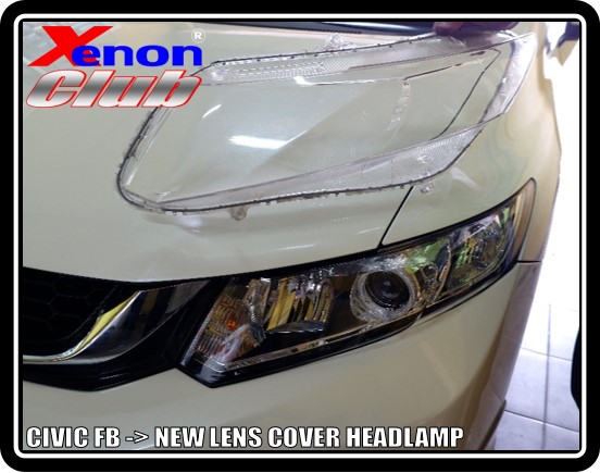 LENS COVER HEADLAMP CIVIC FB