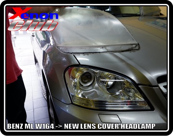 LENS COVER HEADLAMP BENZ ML W164