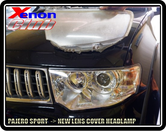 LENS COVER HEADLAMP PAJERO SPORT