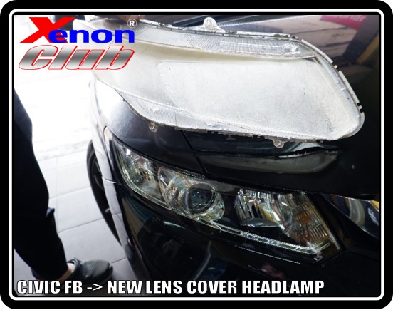 LENS COVER HEADLAMP CIVIC FB