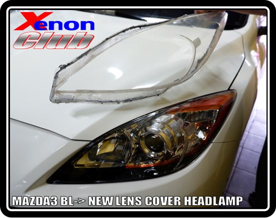 LENS COVER HEADLAMP MAZDA3 10-13