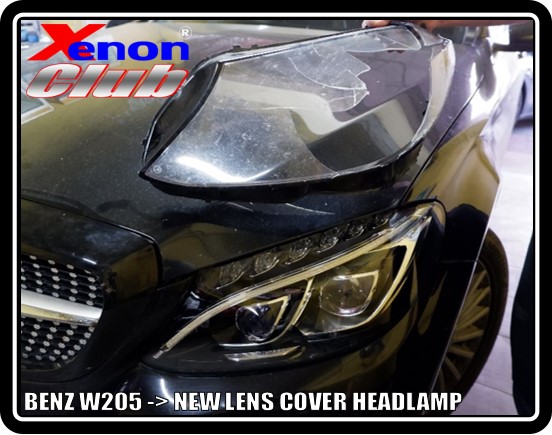 LENS COVER HEADLAMP BENZ W205